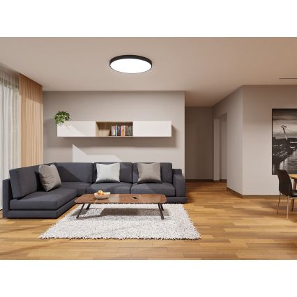 LED2 - LED stropna svetilka MONO SLIM LED/60W/230V 3000K/4000K premer 60 cm črna