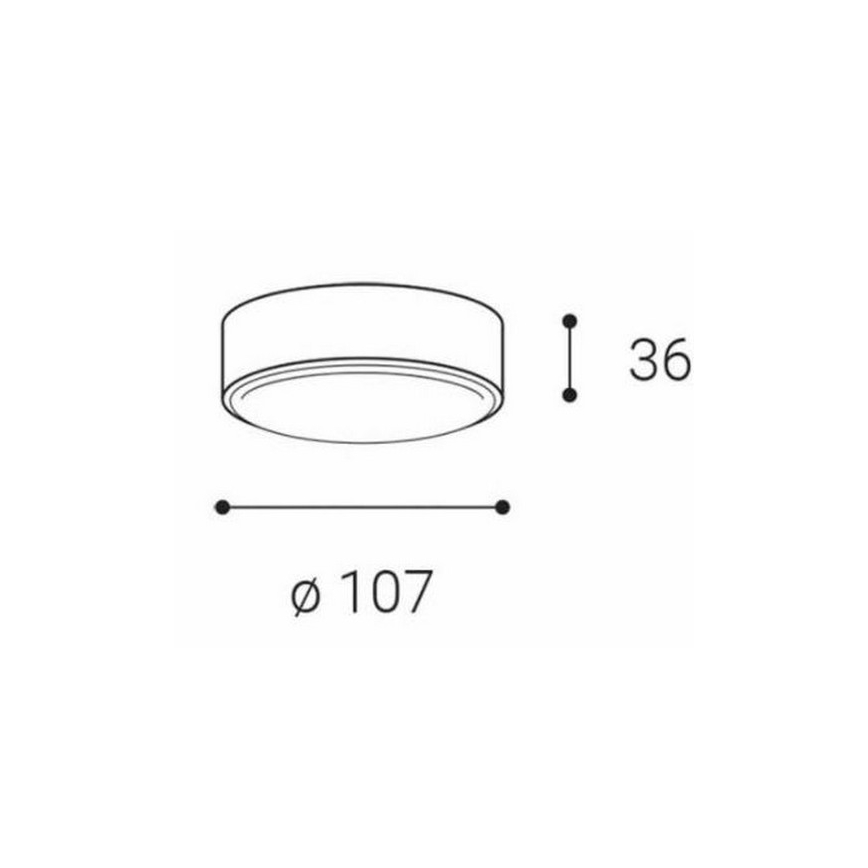LED2 - LED Stropna svetilka ROLO LED/6W/230V IP65 antracit