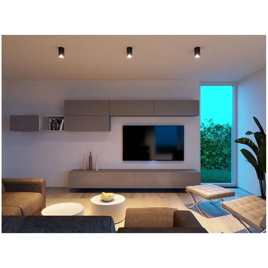 LED2 - LED Stropna svetilka TUBUS LED/9W/230V črna