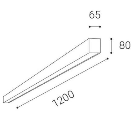 LED2 - LED Vgradna stropna svetilka LINO LED/30W/230V 3000/3500/4000K črna