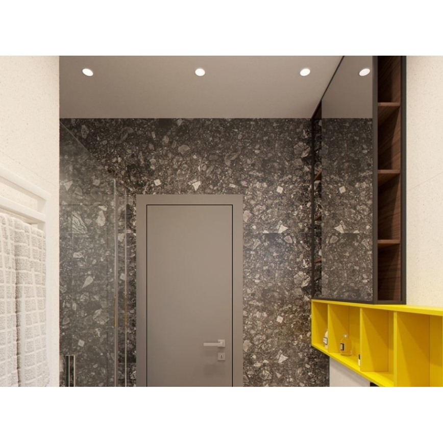 LED2 - LED Vgradni reflektor RAY LED/10W/230V bel IP44