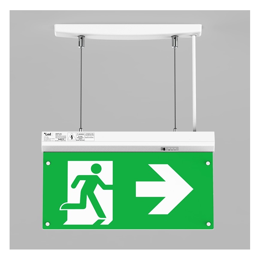 LED2 - LED Zasilna svetilka SAFE ALL LED/2W/3,6V 6000K IP40