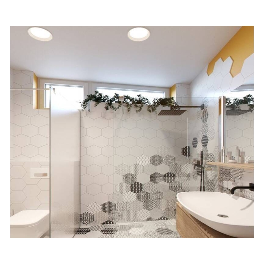 LED2 - LED Zatemnitvena kopalniška vgradna svetilka ZETA LED/10W/230V 3000K IP44