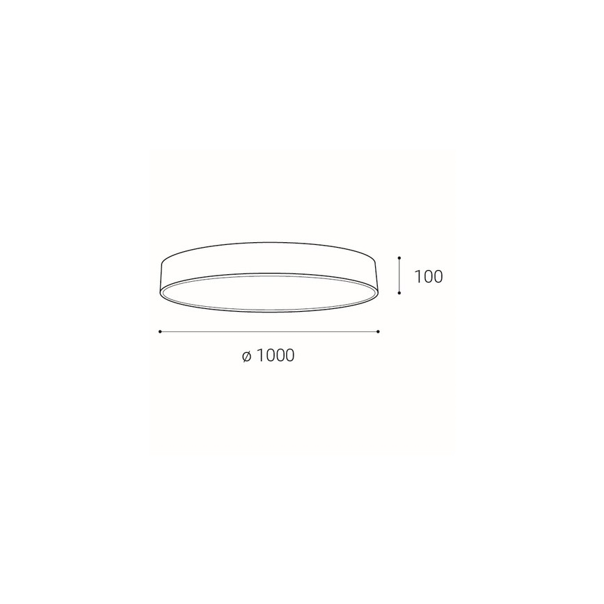 LED2 - LED Zatemnitvena stropna svetilka MONO LED/153W/230V 3000K/4000K bela