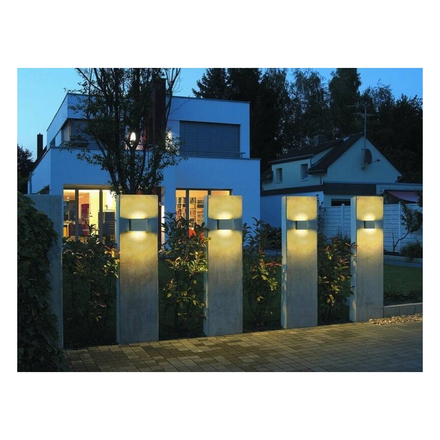 LED2 - LED Zunanja stenska svetilka FLAT 2xLED/5W/230V IP65