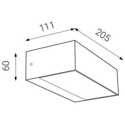 LED2 - LED Zunanja stenska svetilka KVADER LED/9W/230V IP54