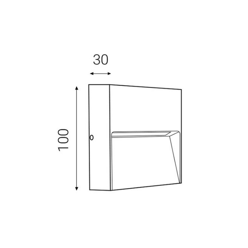 LED2 - LED Zunanja stenska svetilka STEP ON LED/3W/230V antracit  IP54