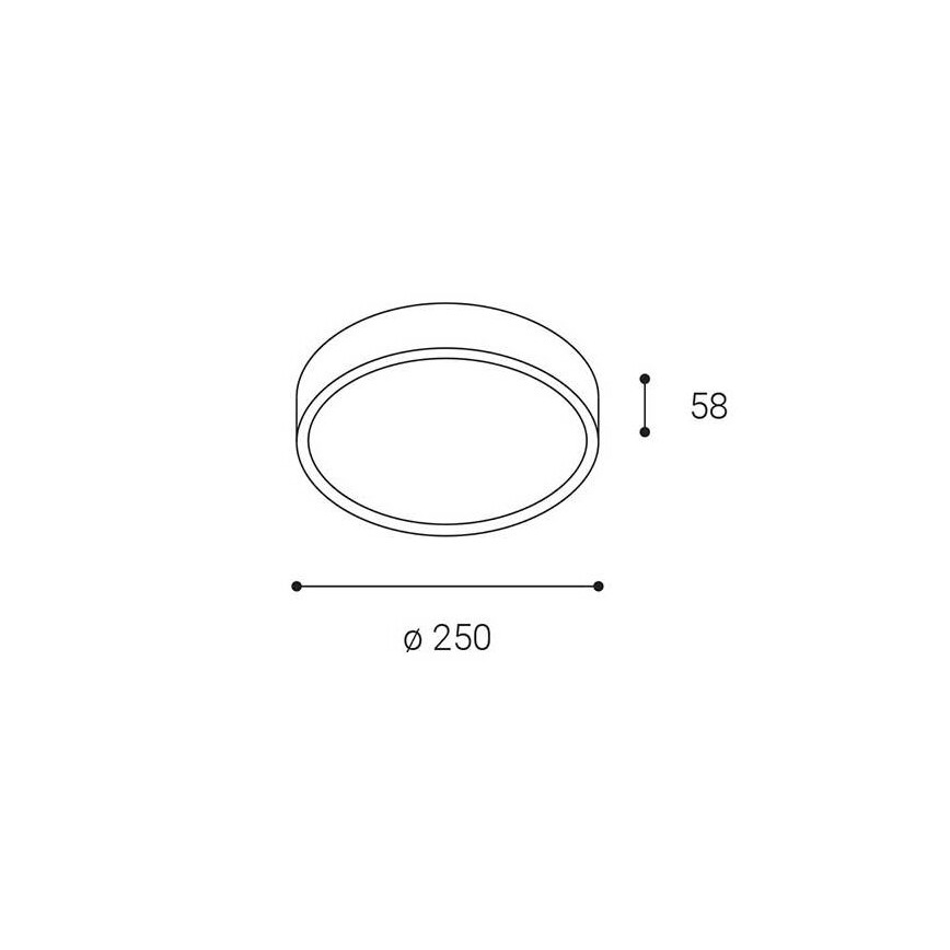 LED2 - LED Zunanja stropna svetilka MIRA LED/18W/230V IP65 bela