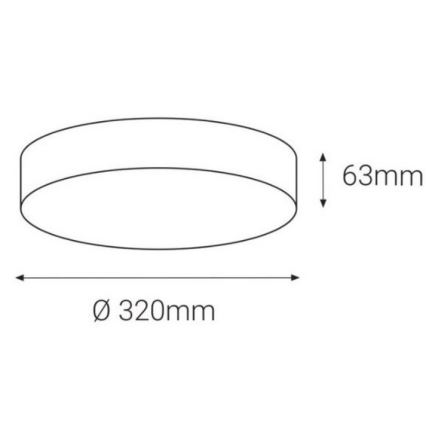 LED2 - LED Zunanja stropna svetilka s senzorjem DRUM LED/21W/230V IP65 3000K/4000K/6500K