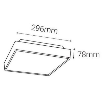 LED2 - LED Zunanja svetilka s senzorjem SOLO LED/16W/230V 3000/4000/6500K IP65