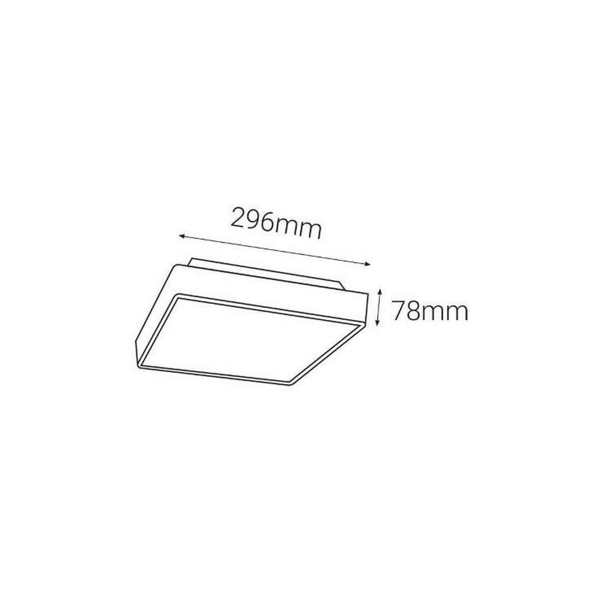 LED2 - LED Zunanja svetilka s senzorjem SOLO LED/16W/230V 3000/4000/6500K IP65