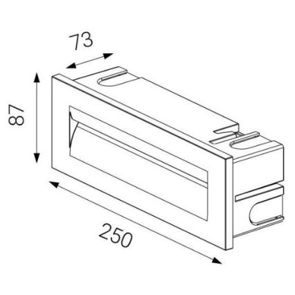 LED2 - LED Zunanja vgradna svetilka STEP IN LED/8,5W/230V IP65