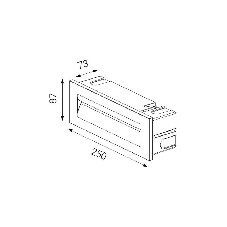 LED2 - LED Zunanja vgradna svetilka STEP IN LED/8,5W/230V IP65