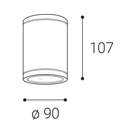 LED2-LED Zunanji relektor TUBO LED/10W/230V IP65 3000K/4000K/5700K črn