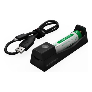 Ledlenser 500986 - Polnilec baterij 1xLi-ion 5V + akumulator 750 mAh