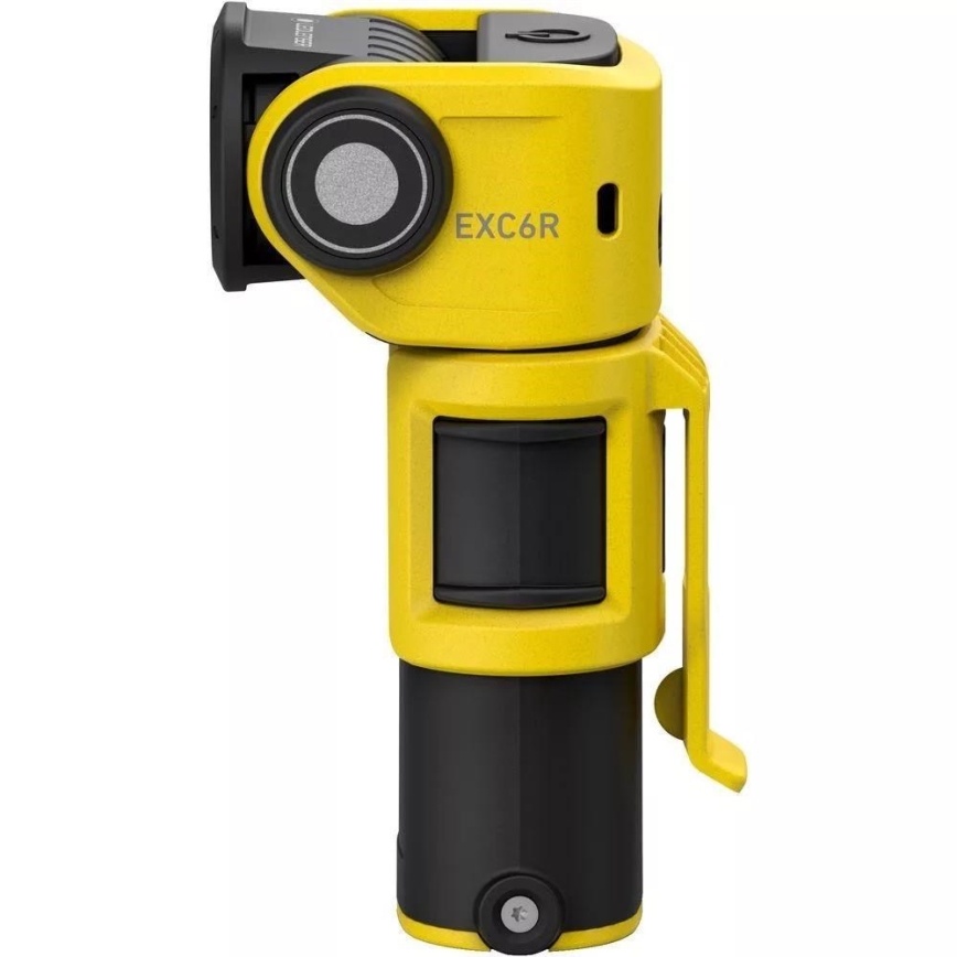 Ledlenser EXC6R - zatemnjevalna polnilna LED ročna svetilka s polnilno postajo LED/1900 mAh IP68 300 lm 10 h rumena