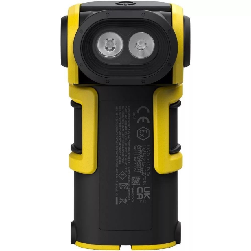Ledlenser EXC6R - zatemnjevalna polnilna LED ročna svetilka s polnilno postajo LED/1900 mAh IP68 300 lm 10 h rumena