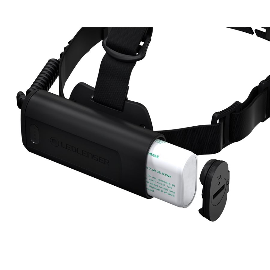 Ledlenser H19R CORE - LED polnilna naglavna svetilka z nastavljivo jakostjo svetlobe LED/4800 mAh IP67 3500 lm 20 h črna