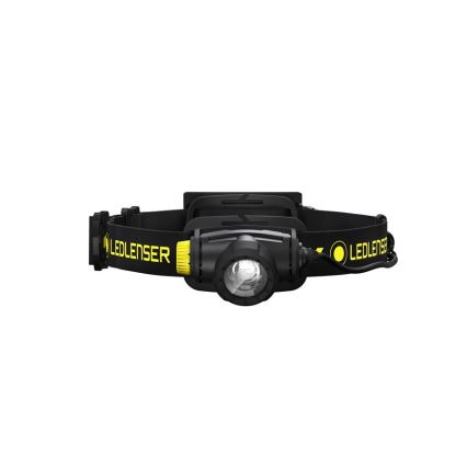 Ledlenser H5R WORK - polnilna LED čelna svetilka z nastavljivo svetlostjo, 1800 mAh, IP67, 500 lm, 45 h, črna