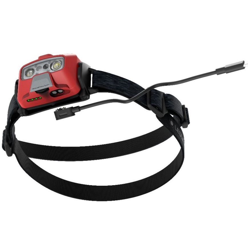 Ledlenser HF6R Core - zatemnjevalna polnilna naglavna LED-svetilka LED/2000 mAh IP68 800 lm 60 h rdeča