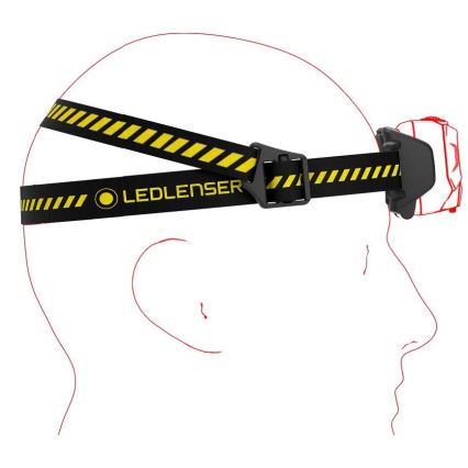 Ledlenser HF6R Work - zatemnjiva polnilna naglavna LED-svetilka, 2000 mAh, IP68, 800 lm, do 60 h delovanja, črna