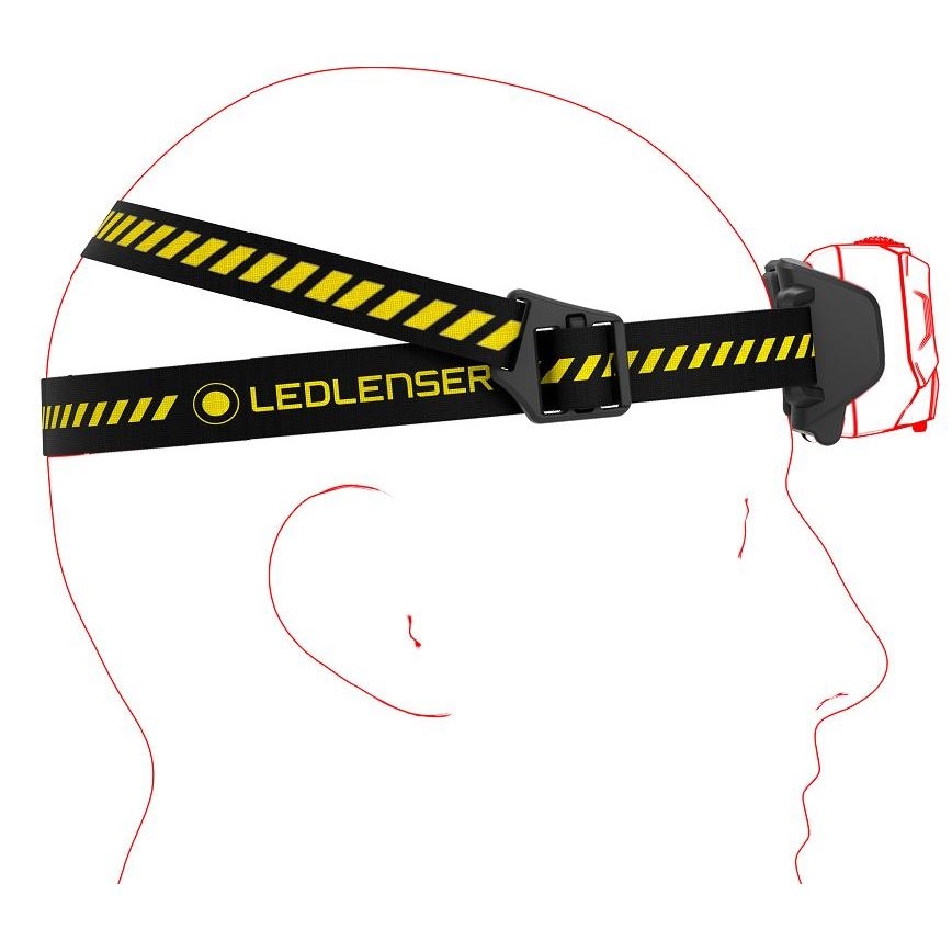 Ledlenser HF6R Work - zatemnjiva polnilna naglavna LED-svetilka, 2000 mAh, IP68, 800 lm, do 60 h delovanja, črna