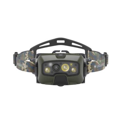 Ledlenser HF8R Core RGB - LED nastavljiva polnilna naglavna svetilka LED/3700 mAh IP68 1600 lm 90h zelena