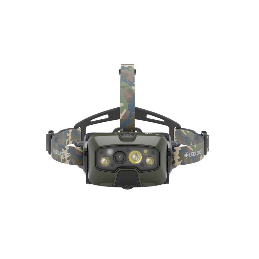 Ledlenser HF8R Core RGB - LED nastavljiva polnilna naglavna svetilka LED/3700 mAh IP68 1600 lm 90h zelena