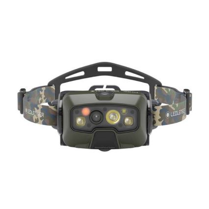 Ledlenser HF8R Core RGB - LED nastavljiva polnilna naglavna svetilka LED/3700 mAh IP68 1600 lm 90h zelena