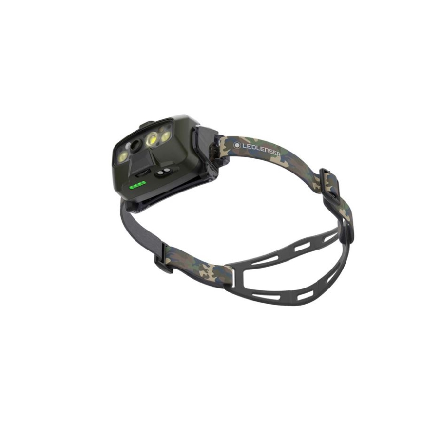 Ledlenser HF8R Core RGB - LED nastavljiva polnilna naglavna svetilka LED/3700 mAh IP68 1600 lm 90h zelena