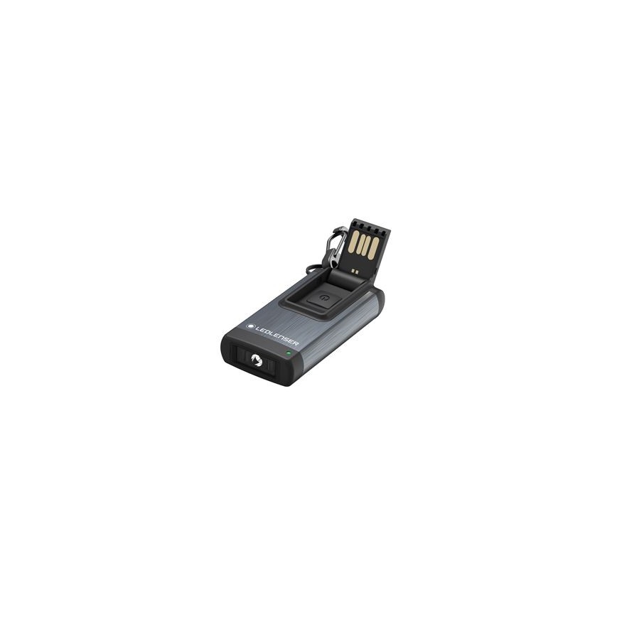 Ledlenser K4R GRAY - polnilna žepna svetilka z nastavljivo jakostjo svetlobe LED/180 mAh IP2X 120 lm