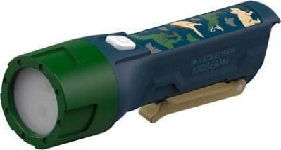 Ledlenser KIDBEAM4 DINO - LED zatemnjevalna otroška svetilka LED/2xAAA IP44 zelena