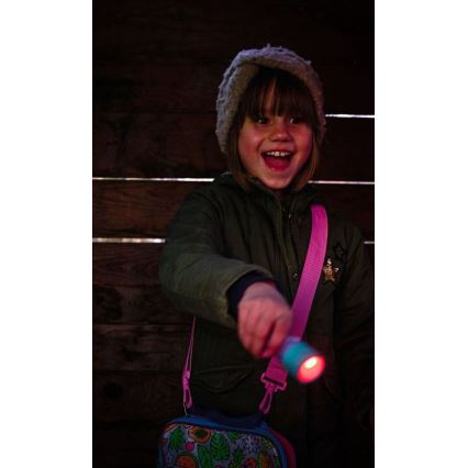 Ledlenser KIDBEAM4 RAINBOW - zatemnjevalna otroška LED-svetilka LED/2xAAA IP44 vijolična