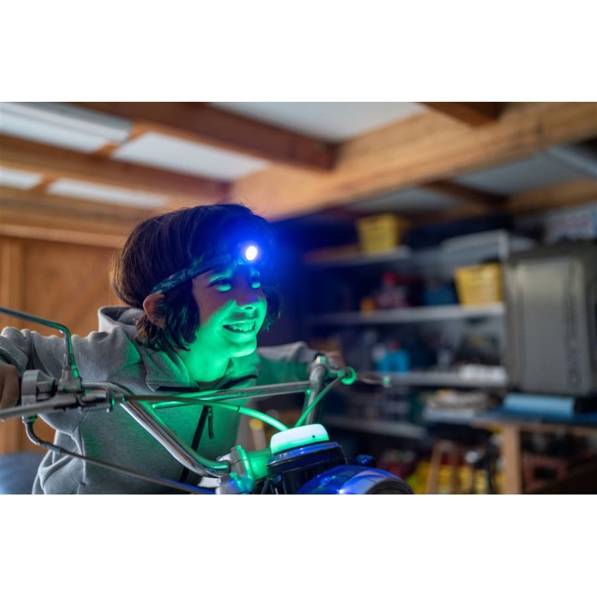 Ledlenser KIDCAMP6 DINO - LED zatemnljiva prenosna svetilka LED/3xAAA IP44 zelena