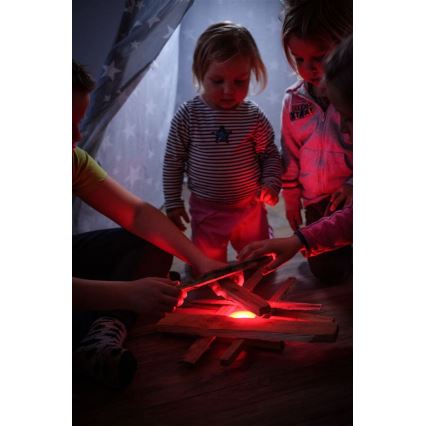 Ledlenser KIDCAMP6 DINO - LED zatemnljiva prenosna svetilka LED/3xAAA IP44 zelena