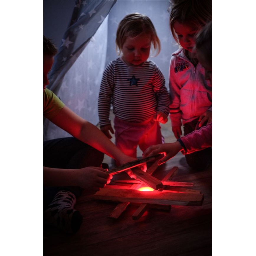 Ledlenser KIDCAMP6 DINO - LED zatemnljiva prenosna svetilka LED/3xAAA IP44 zelena