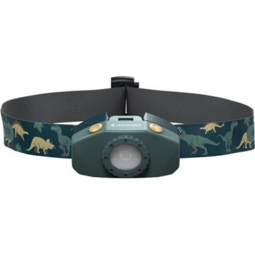 Ledlenser KIDLED2 DINO - LED otroška čelna svetilka z zatemnitvijo LED/1xAAA IPX4 40 lm 20 h zelena