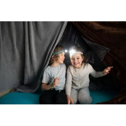 Ledlenser KIDLED2 DINO - LED otroška čelna svetilka z zatemnitvijo LED/1xAAA IPX4 40 lm 20 h zelena