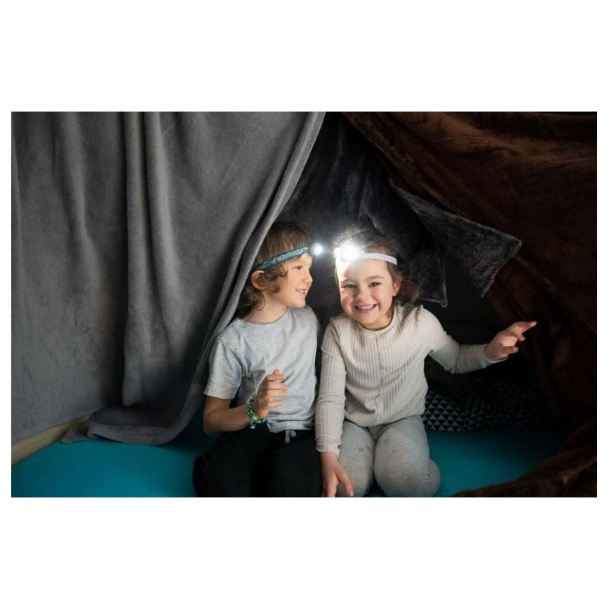 Ledlenser KIDLED2 DINO - LED otroška čelna svetilka z zatemnitvijo LED/1xAAA IPX4 40 lm 20 h zelena
