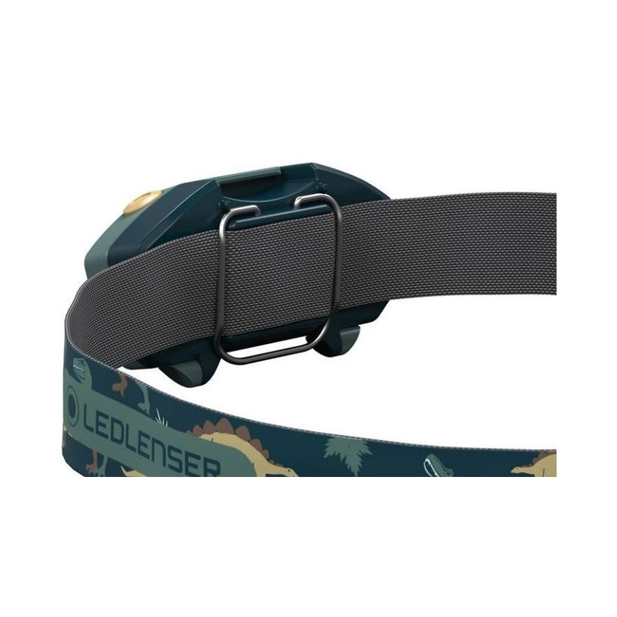 Ledlenser KIDLED2 DINO - LED otroška čelna svetilka z zatemnitvijo LED/1xAAA IPX4 40 lm 20 h zelena