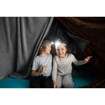 Ledlenser KIDLED2 RAINBOW - LED zatemnjiva otroška čelna svetilka LED/1xAAA IPX4 40 lm 20 ur vijolična