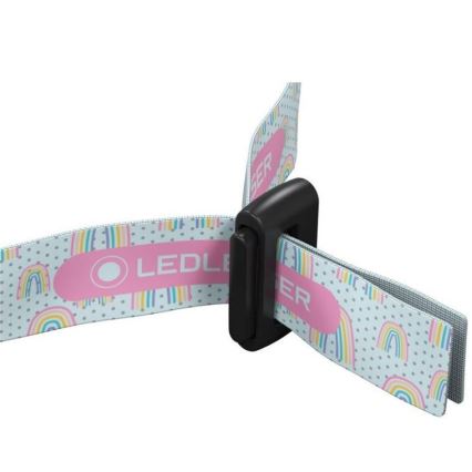 Ledlenser KIDLED2 RAINBOW - LED zatemnjiva otroška čelna svetilka LED/1xAAA IPX4 40 lm 20 ur vijolična