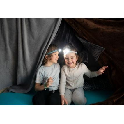 Ledlenser KIDLED4R RAINBOW - LED zatemnjiva polnilna naglavna svetilka za otroke LED/280 mAh IPX4 40 lm 18 h vijolična