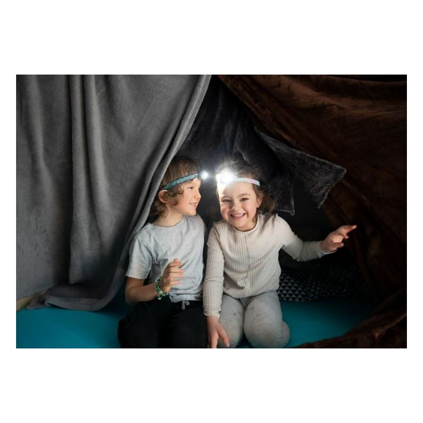 Ledlenser KIDLED4R RAINBOW - LED zatemnjiva polnilna naglavna svetilka za otroke LED/280 mAh IPX4 40 lm 18 h vijolična