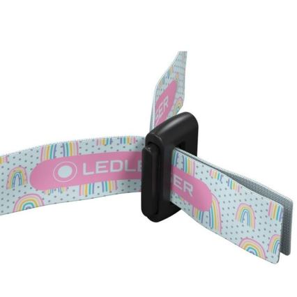 Ledlenser KIDLED4R RAINBOW - LED zatemnjiva polnilna naglavna svetilka za otroke LED/280 mAh IPX4 40 lm 18 h vijolična