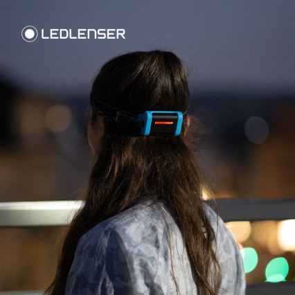 Ledlenser NEO3 - zatemnjiva LED čelna svetilka, 3xAAA, IP54, 400 lm, 20 h, modra