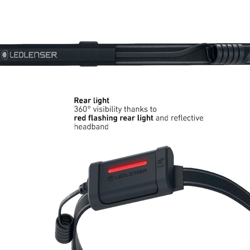 Ledlenser NEO3 - zatemnjiva LED čelna svetilka, 3xAAA, IP54, 400 lm, 20 h, modra