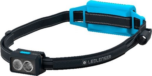 Ledlenser NEO5R - polnilna LED čelna svetilka z nastavljivo svetlostjo, 1800 mAh, IP54, 600 lm, 35 h, modra