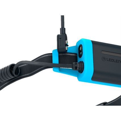 Ledlenser NEO5R - polnilna LED čelna svetilka z nastavljivo svetlostjo, 1800 mAh, IP54, 600 lm, 35 h, modra