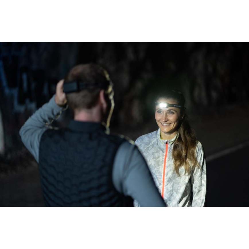 Ledlenser NEO5R - zatemnjevalna polnilna LED naglavna svetilka 1800 mAh IP54 600 lm 35 h črna/bela